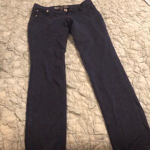 Stretchy dark blue pants